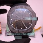 DIW Super Clone Patek Philippe Aquanaut Swiss 324 Carbon Fiber Case Rubber Strap Watch 